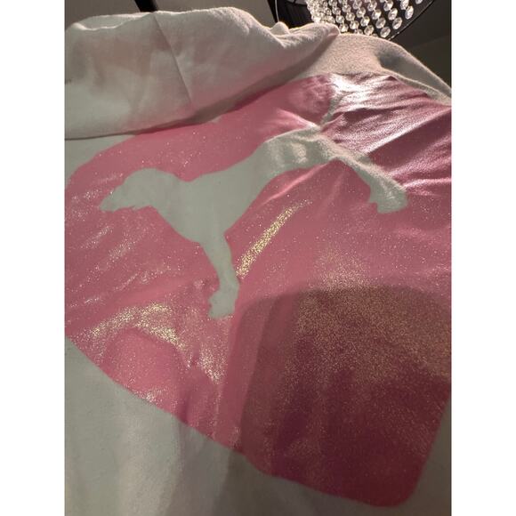 Vintage VS pink green hooded puffer satin jacket/coat/bomber - Picture 6 of 7